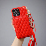 Crossbody iPhone Wallet Case-red-styleeo