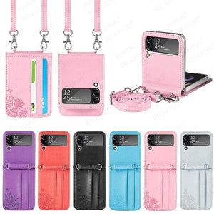 Crossbody Samsung Galaxy Z Flip 3 Cardholder Case Styleeo