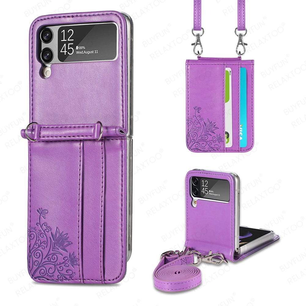 Crossbody Samsung Galaxy Z Flip 3 Cardholder Case Styleeo