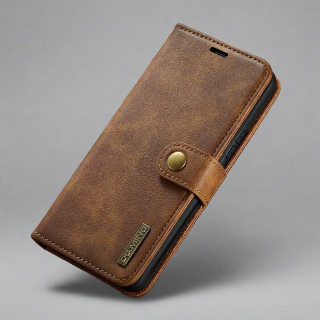 Detachable Leather Wallet Case for Samsung Galaxy S23/S22 Brown / For Galaxy S22 Styleeo