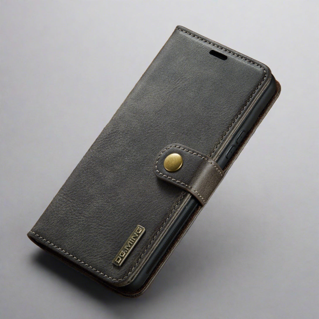 Detachable Leather Wallet Case for Samsung Galaxy S23/S22 Gray / For Galaxy S22 Styleeo