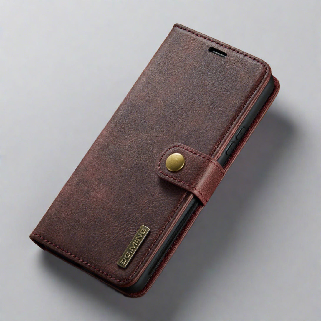 Detachable Leather Wallet Case for Samsung Galaxy S23/S22 Wine Red / For Galaxy S22 Styleeo