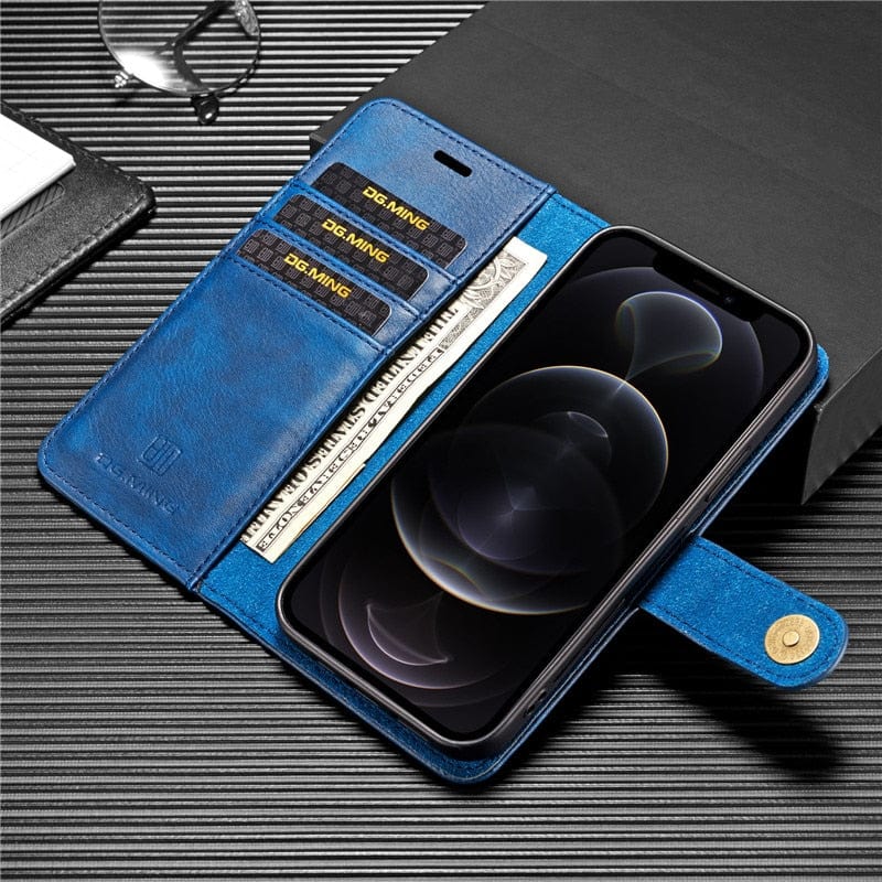 Detachable Magnetic Leather Wallet Case for iPhone 14/Pro/Max/Plus Detachable Magnetic Leather Wallet Case for iPhone 14 Styleeo
