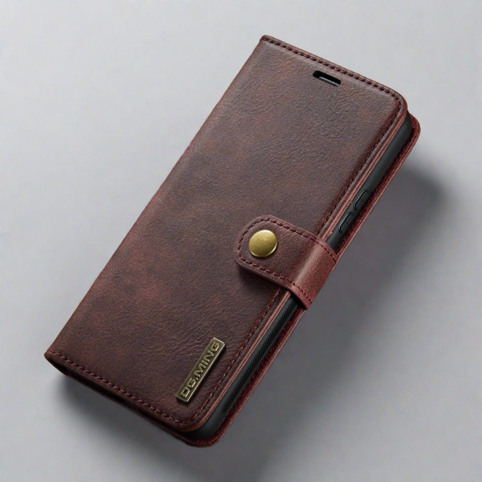 Detachable Samsung S24 Case | Luxury Leather Mgnetic Cardholder Wallet