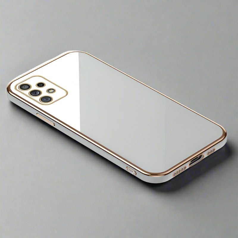 Electroplated Case For Samsung Galaxy A Series A73 5G / White Electroplated Case For Samsung Galaxy A Series Styleeo