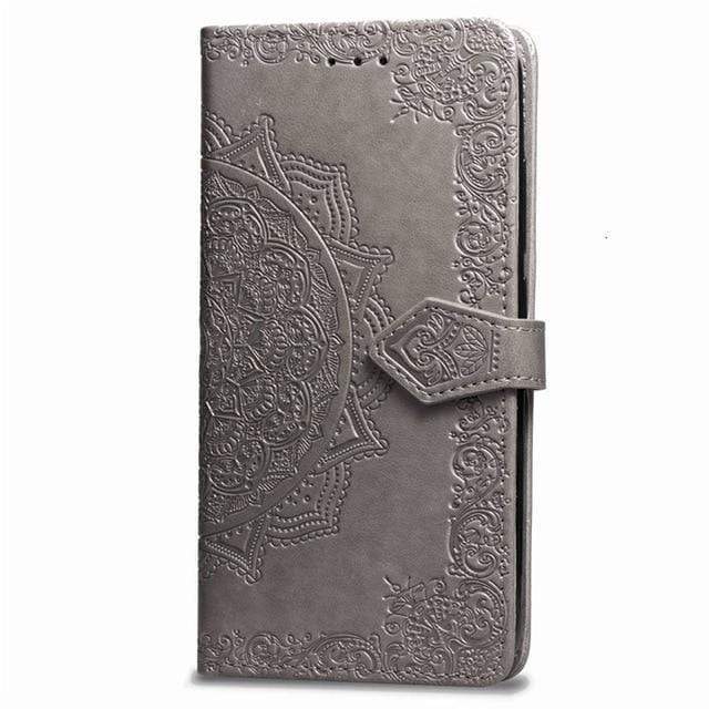 Patterned Leather Phone Cases For Samsung Galaxy Gray / For Samsung Note 8 Samsung Phone Case Styleeo