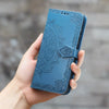 Embossed Leather Patterned Samsung Galaxy Flip Wallet Case For Samsung Note 8 / Blue Embossed Samsung leather Wallet Case Styleeo