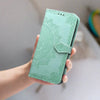 Embossed Leather Patterned Samsung Galaxy Flip Wallet Case For Samsung Note 8 / Light Green Embossed Samsung leather Wallet Case Styleeo