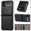 Shockproof Embossed Leather Case For Samsung Galaxy Z Flip 4 Samsung z flip 4 leather case Styleeo