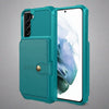 Flip Cardholder Samsung Galaxy S22 Case | Shockproof Magnetic Leather Green / Galaxy S22 Samsung S22 flip cardholder Case Styleeo