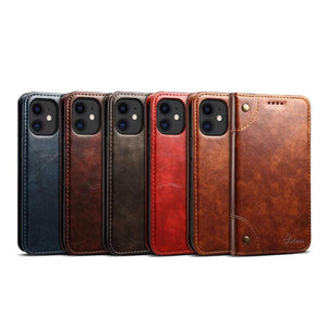 Genuine Leather iPhone 12 Wallet Case Genuine Leather iPhone 12 Wallet Case Styleeo