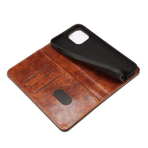 Genuine Leather iPhone 12 Wallet Case Genuine Leather iPhone 12 Wallet Case Styleeo