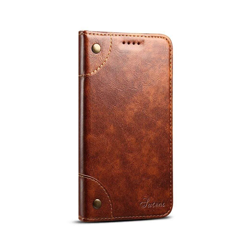 Genuine Leather iPhone 12 Wallet Case Genuine Leather iPhone 12 Wallet Case Styleeo
