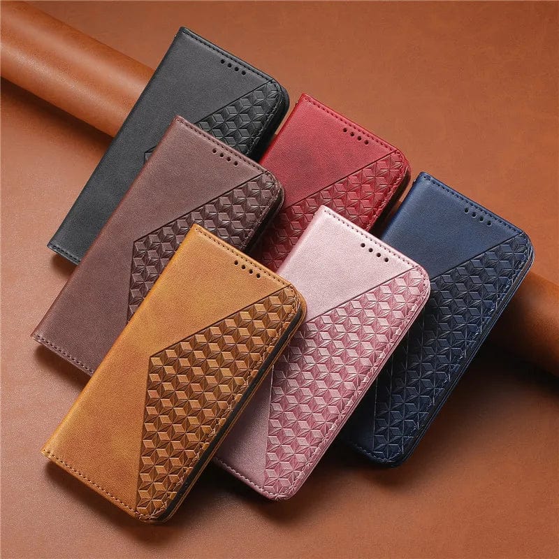 Magnetic Flip Cover Motorola Moto Leather Wallet Case