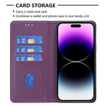 Magnetic Leather iPhone Flip Cover Wallet Case