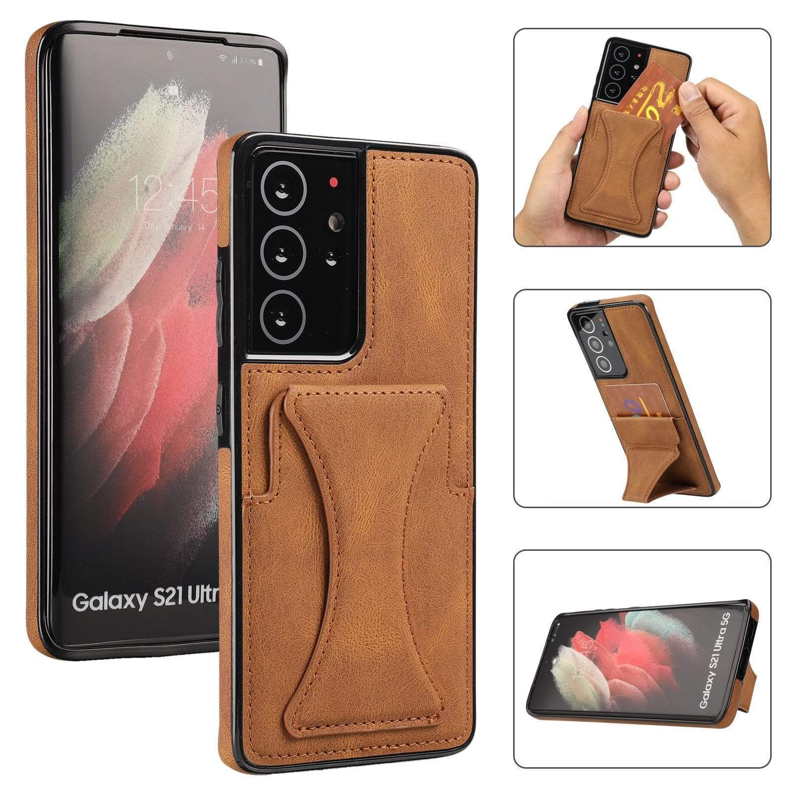 Premium Leather Samsung Galaxy Cardholder Cases Leather Samsung Galaxy cardholder case Styleeo