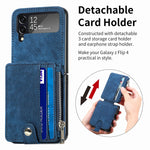 Leather Folding Wallet Case for Samsung Galaxy Z Flip 4/Flip3 5G Styleeo