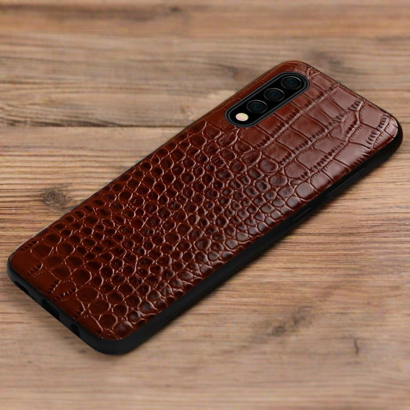 Genuine Grain Leather Back Cover Case For Samsung Galaxy For Galaxy S9 / Brown Samsung Phone Case Styleeo
