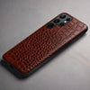 Genuine Leather Case for Samsung Galaxy S22/ S22 Plus/ S22 Ultra For Galaxy S22 / Brown Samsung S22 Genuine leather case Styleeo
