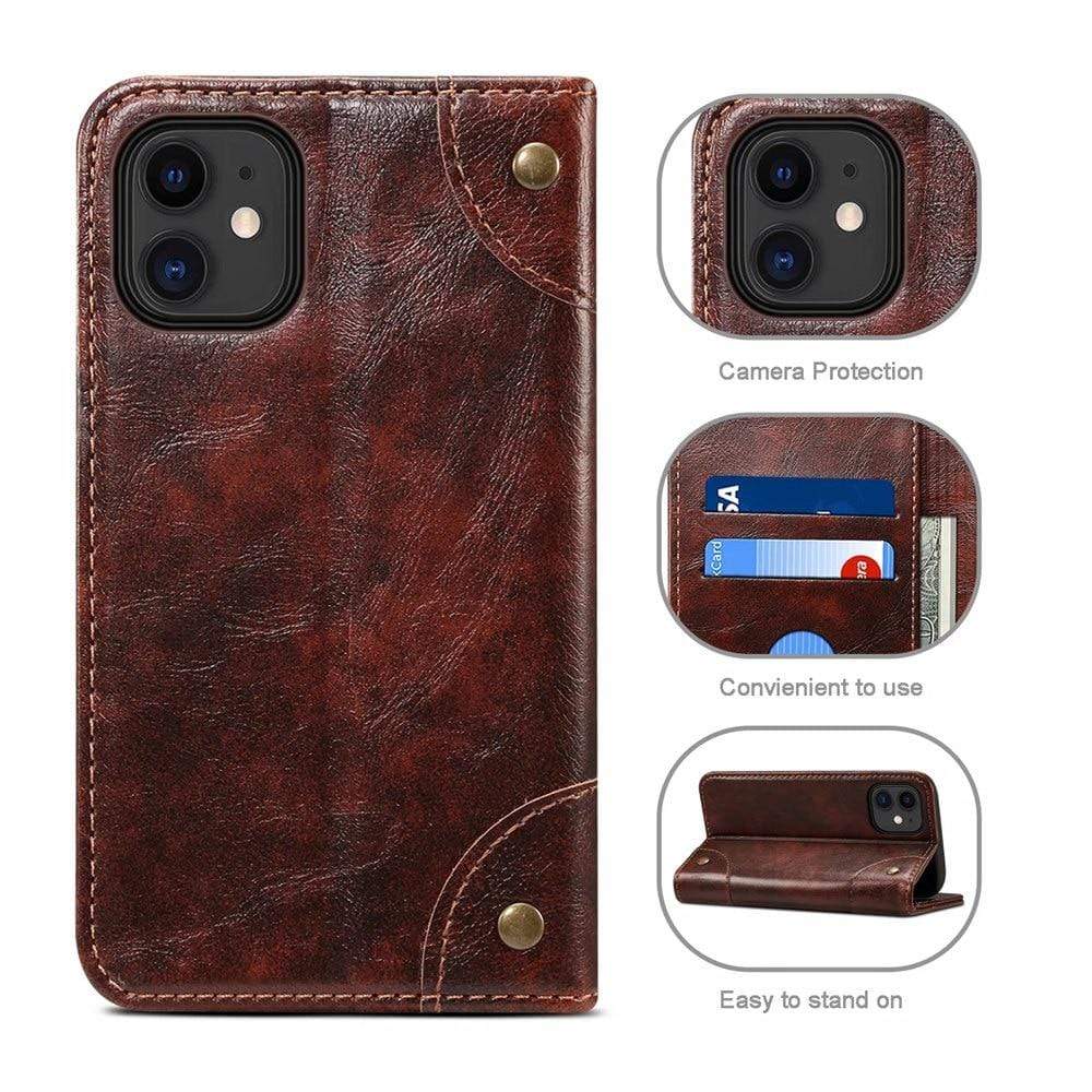 Genuine Leather iPhone Wallet Case Genuine Leather iPhone Wallet Case Styleeo