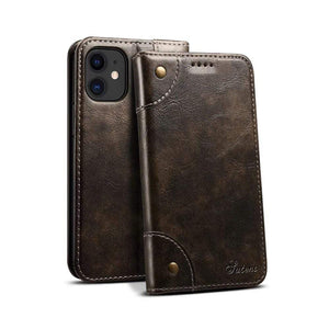 Genuine Leather iPhone Wallet Case Genuine Leather iPhone Wallet Case Styleeo