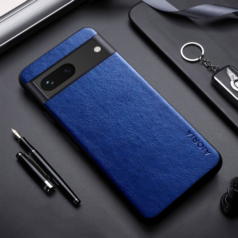 Luxury PU leather Case for Google Pixel 7/6 Series Pixel 7 / Dark Blue Styleeo