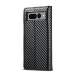 Carbon Fiber Leather Wallet Case For Google Pixel 7/7Pro/6/6Pro Styleeo