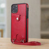 iPhone Case With Crossbody Shoulder Strap For iPhone X XS / Red Cardholder iPhone Cases With Crossbody Shoulder Strap Styleeo