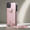 iPhone Case With Crossbody Shoulder Strap For iPhone XS Max / Rose Gold Cardholder iPhone Cases With Crossbody Shoulder Strap Styleeo