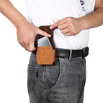 Leather Samsung Z Flip Belt Phone Holster Case