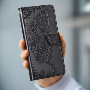 Butterfly iPhone Wallet Case For iPhone 7 Plus / Black iPhone Wallet Cases Styleeo