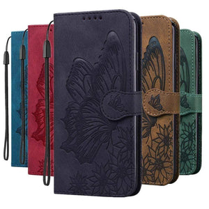 Samsung Galaxy Vintage Leather Butterfly Wallet Cases Butterfly leather wallet Case For Samsung Galaxy Styleeo