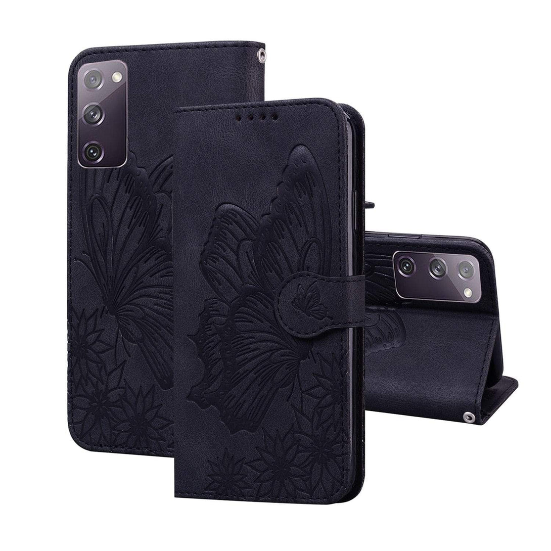 Samsung Galaxy Vintage Leather Butterfly Wallet Cases Butterfly leather wallet Case For Samsung Galaxy Styleeo