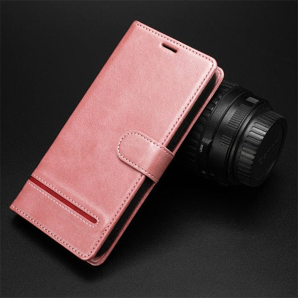 Leather Card Slots Flip Wallet Case For iPhone For iPhone 6 6S / Rose Gold iPhone Leather Wallet Case Styleeo