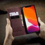 Retro Magnetic Card Holder iPhone 13 Wallet Case Styleeo