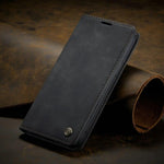 Retro Magnetic Card Holder iPhone 13 Wallet Case For iPhone 13 Mini / Black Styleeo