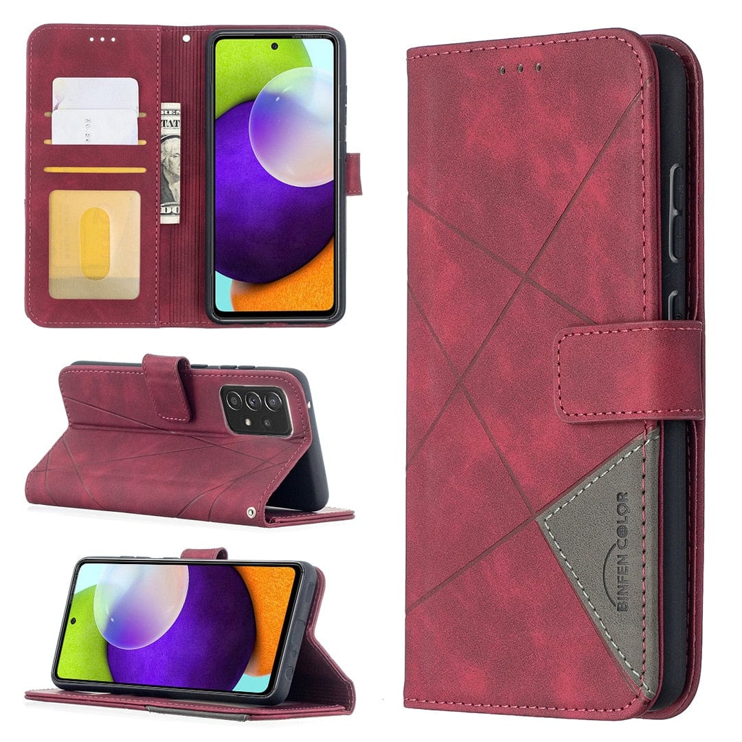 Leather Flip Wallet Flip For Samsung Galaxy S23/S22/S21/S20 FE Styleeo