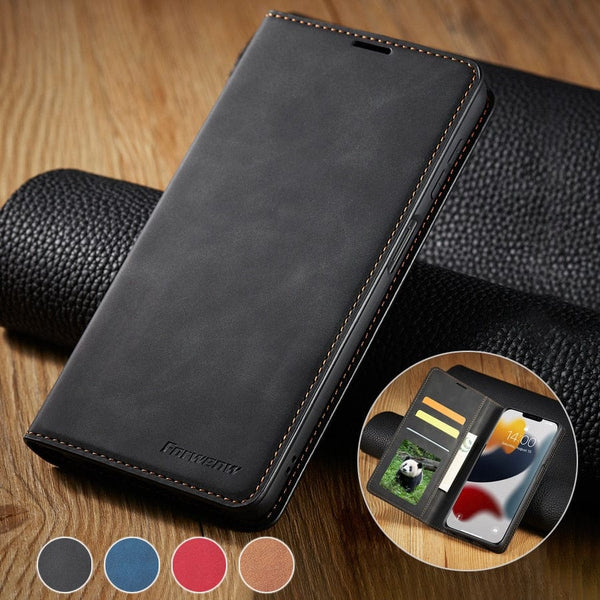 Luxury Wallet Flip Leather Case For iPhone 15/Pro/Max/Plus Styleeo