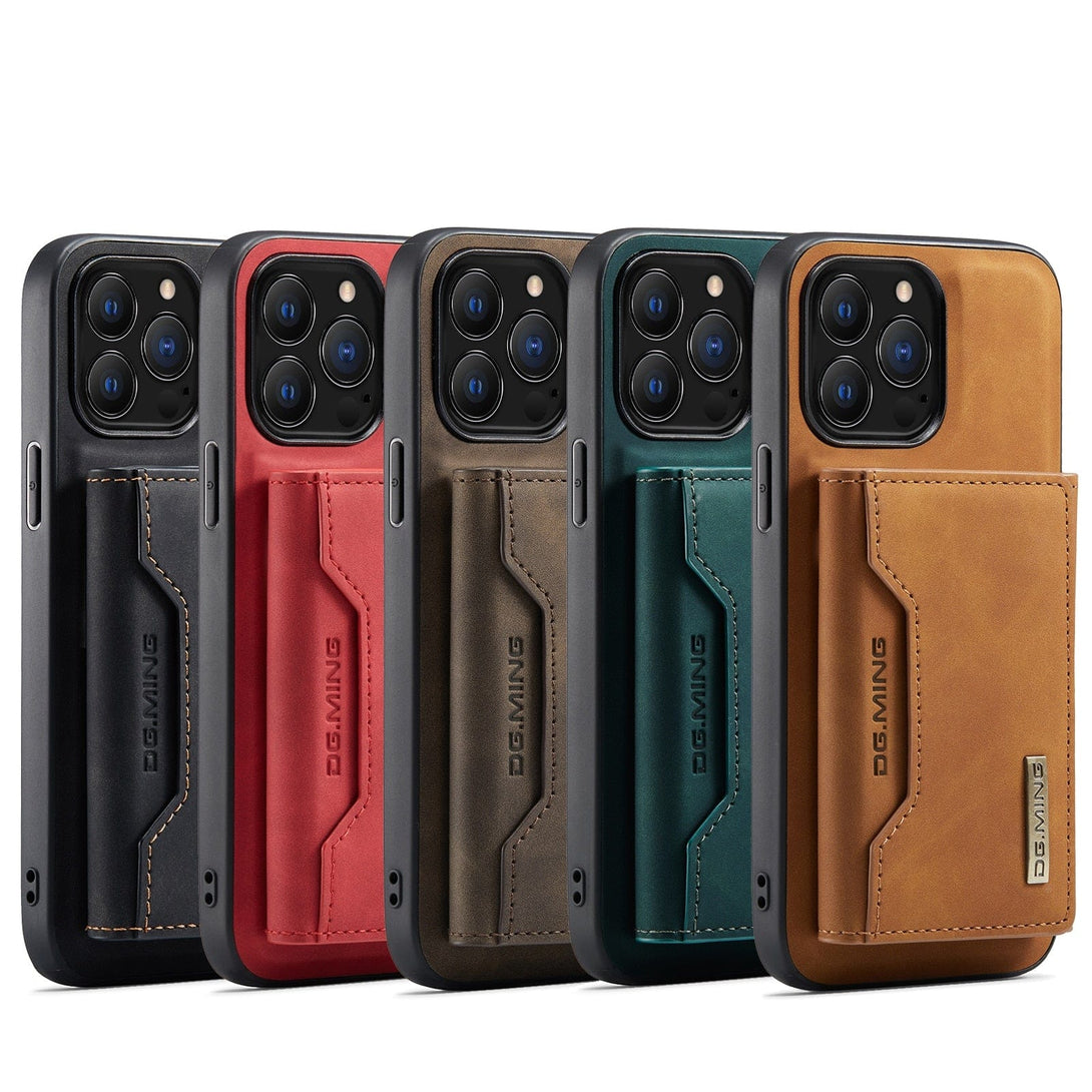 2 In 1 Detachable Magnetic Leather Wallet Case for iPhone 11/X/7/8/SE detachable wallet case for iphone Styleeo