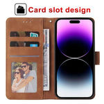 Leather iPhone Wallet Flip Cover Magnetic Case