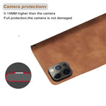 Leather iPhone Wallet Flip Cover Magnetic Case