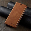 Magnetic Leather iPhone Flip Cover Wallet Case For iPhone SE 2020 / Brown Magnetic Leather Flip Cover iPhone Wallet Case Styleeo