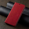 Magnetic Leather iPhone Flip Cover Wallet Case For 7Plus 8Plus / Red Magnetic Leather Flip Cover iPhone Wallet Case Styleeo