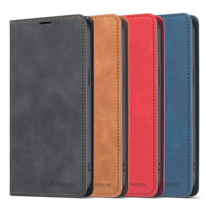 Magnetic Leather iPhone Flip Cover Wallet Case Magnetic Leather Flip Cover iPhone Wallet Case Styleeo