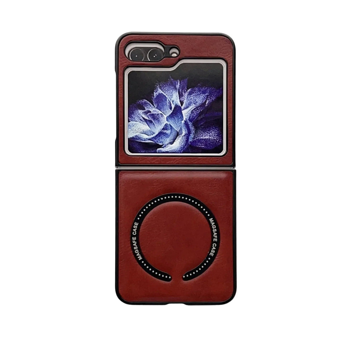 Leather Magnetic Samsung Z Flip Wireless Charging Case