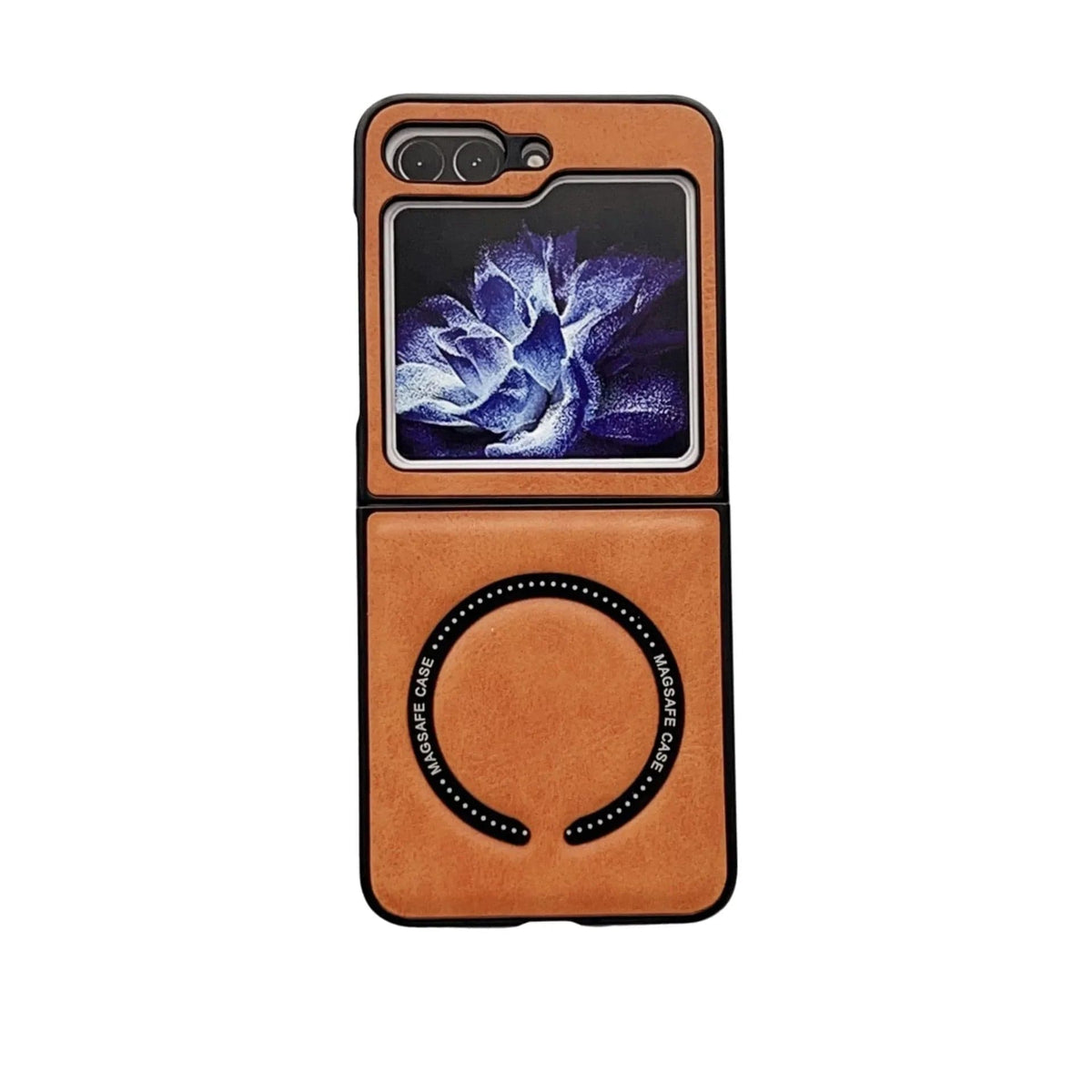 Leather Magnetic Samsung Z Flip Wireless Charging Case