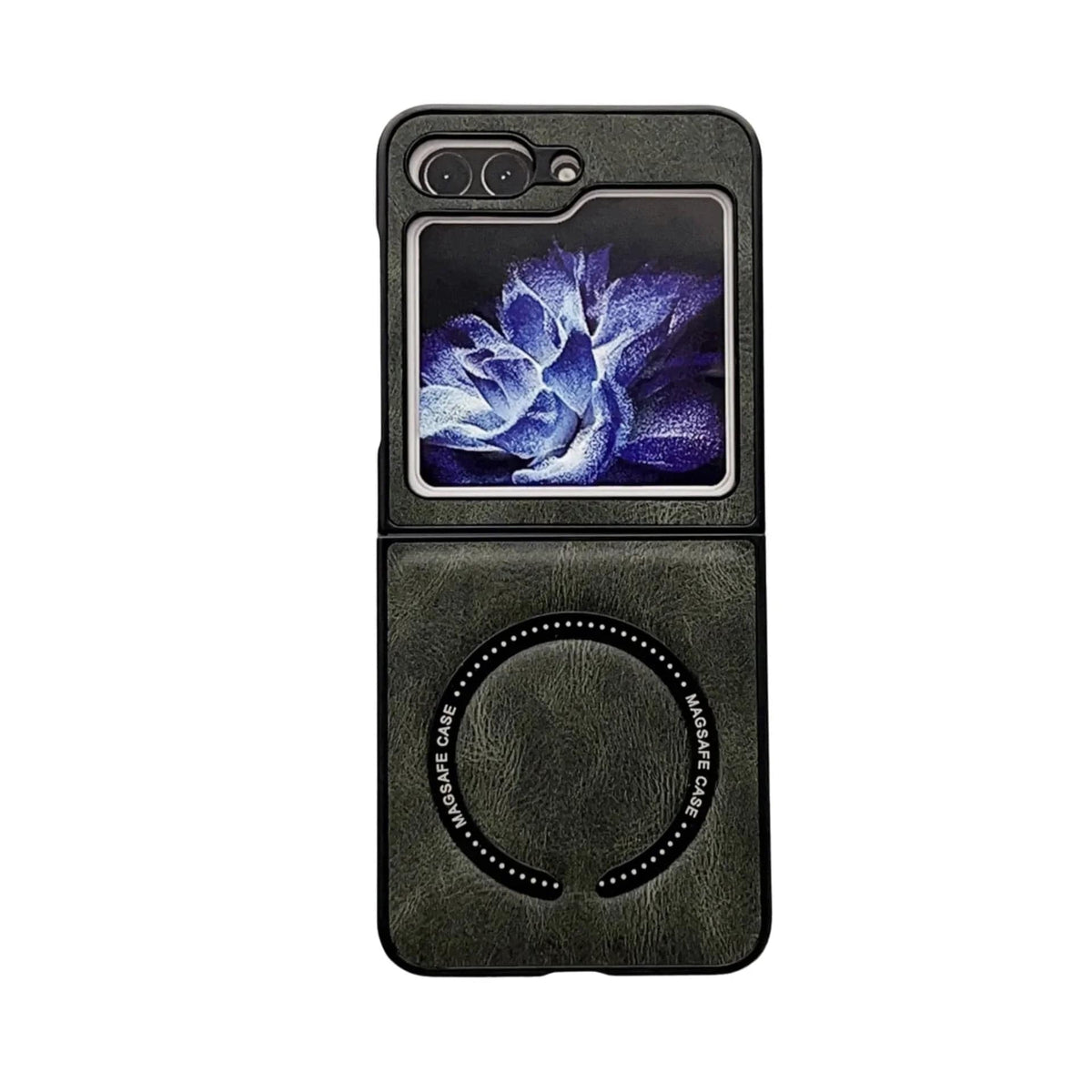 Leather Magnetic Samsung Z Flip Wireless Charging Case