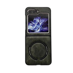 Leather Magnetic Samsung Z Flip Wireless Charging Case