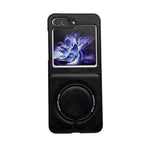 Leather Magnetic Samsung Z Flip Wireless Charging Case