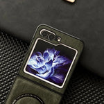 Leather Magnetic Samsung Z Flip Wireless Charging Case